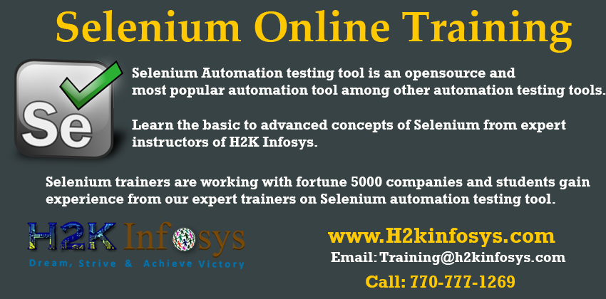 Best Selenium Online Training Course in USA