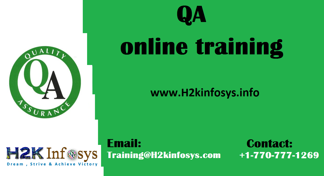 Job Oriented QA Online Training