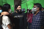 Allu Arha next movie, Allu Arjun news, allu arjun pays a surprise visit for his daughter, Sneha