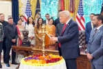 Donald Trump breaking, Donald Trump with Narendra Modi, donald trump celebrates diwali at white house, Opening