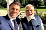 Emmanuel Macron and Narendra Modi updates, Narendra Modi, france and indian prime ministers share their friendship on social media, 2035