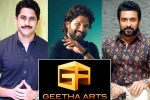Suriya, Geetha Arts new announcements, geetha arts to announce three pan indian films, Boyapati srinu