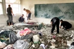 Israel School attack, Israel School attack, israel strike on school dozens killed, School children