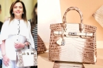 Birkin bags, Birkin bags, nita ambani s crocodile skin handbag worth rs 2 6 cr studded with 240 diamonds goes viral, Holy grail