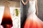 latest bridal dress, latest bridal dress, bride slammed for dressing in period stain wedding attire that looked like a stained tampon, Bridal dress