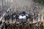 Sterlite Protests, Tamil Nadu, sterlite protests in tamil nadu turns violent 11 killed in police firing, Tear gas