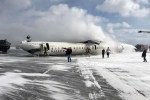 Delta aircraft Toronto Airport complete report, Delta aircraft Toronto Airport accident, delta aircraft flips upside down on landing at toronto airport, Runway