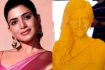 Samantha films, Samantha films, samantha gets a temple from her fan, Myositis