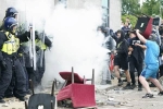 Holiday express in hotel burnt, UK current situation, uk protest 400 arrested, Angry