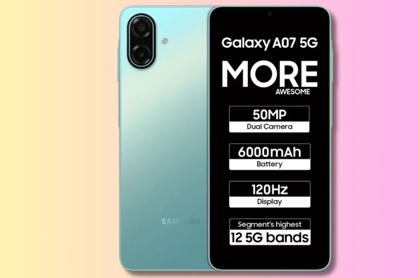 Samsung Galaxy A07 5G Launched in India Samsung Galaxy A07 5G Launched in India
